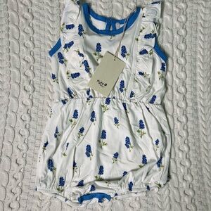Kyte BABY Bubble Romper 3T Blue Bonnets